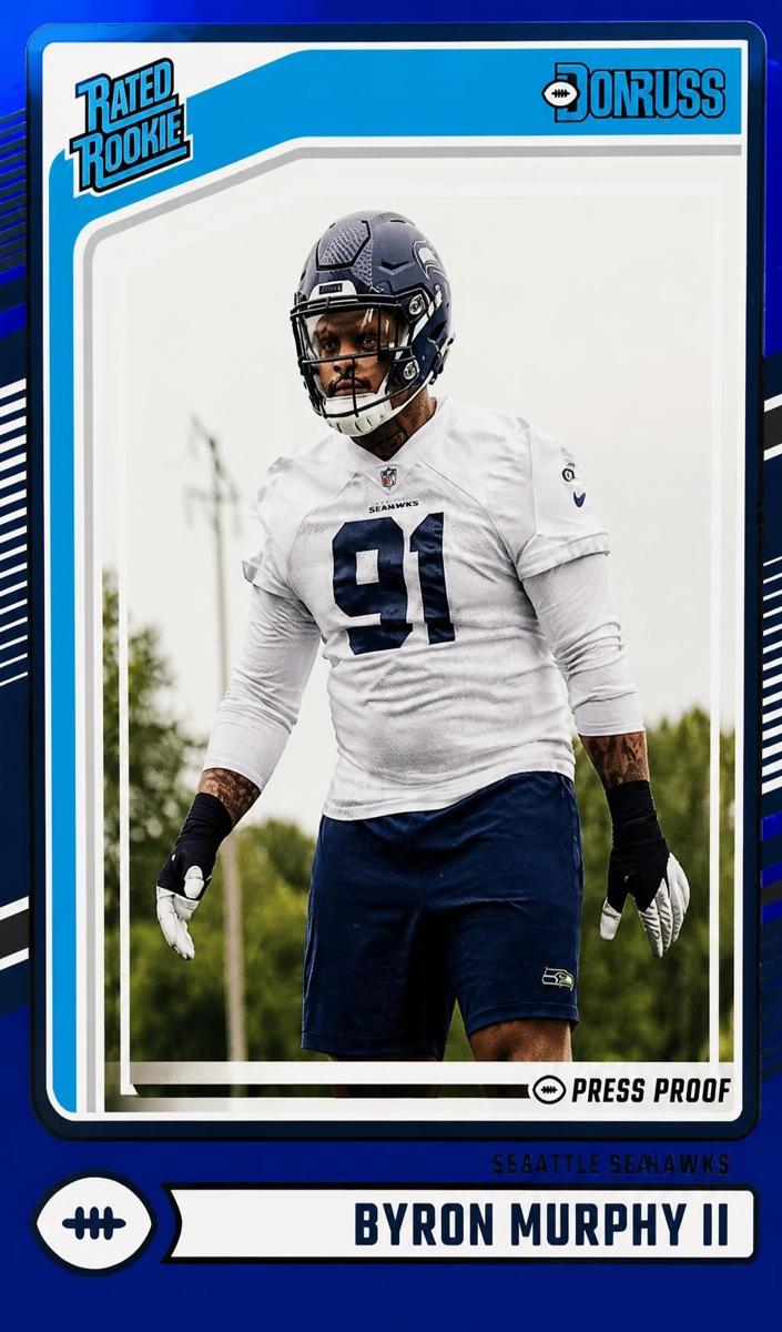2024 Panini Donruss Football Press Proof Blue Byron Murphy II #321