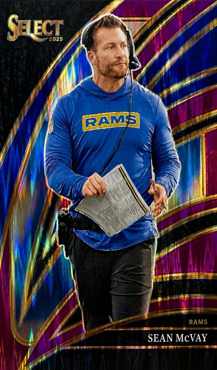 2025 Panini Select Football Purple Shock Sean McVay #221