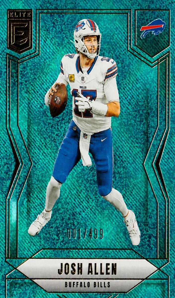 2025 Donruss Elite Football Teal Matrix Josh Allen #33 PSA 9