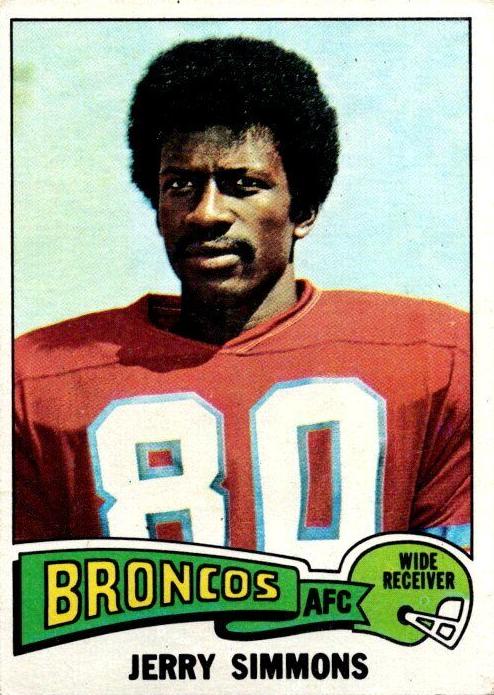 1975 Topps Football Jerry Simmons #432