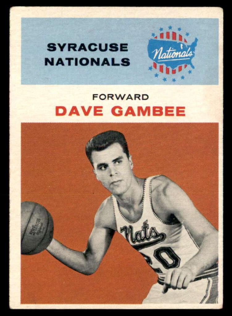 1961 Fleer Basketball Dave Gambee #13