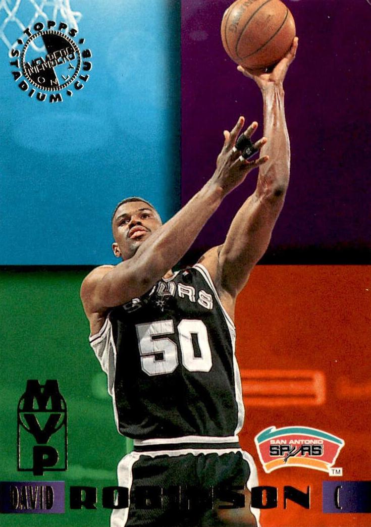 1994 Topps Stadium Club Basketball David Robinson #34 PSA 8