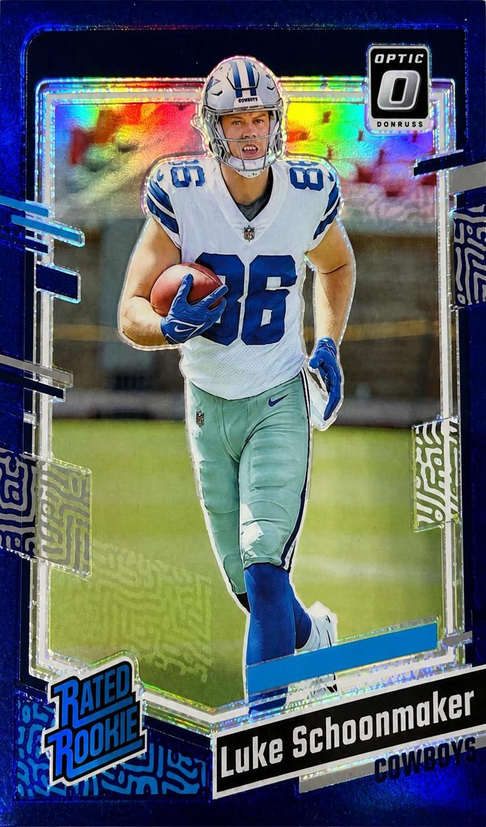 2023 Donruss Optic Football Purple Luke Schoonmaker #227