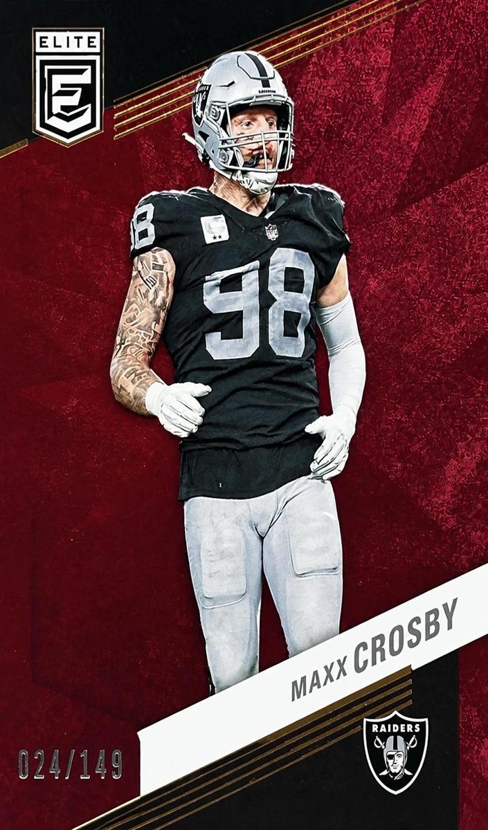 2023 Donruss Elite Football Maroon Maxx Crosby #73