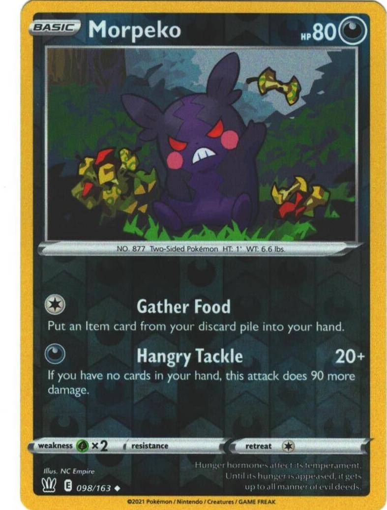 2021 Pokemon Battle Styles Reverse Foil Morpeko #98 CGC 9