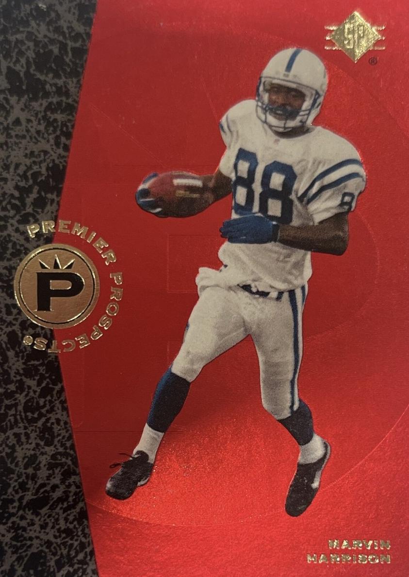 1996 Upper Deck SP Football Marvin Harrison #18 PSA 7