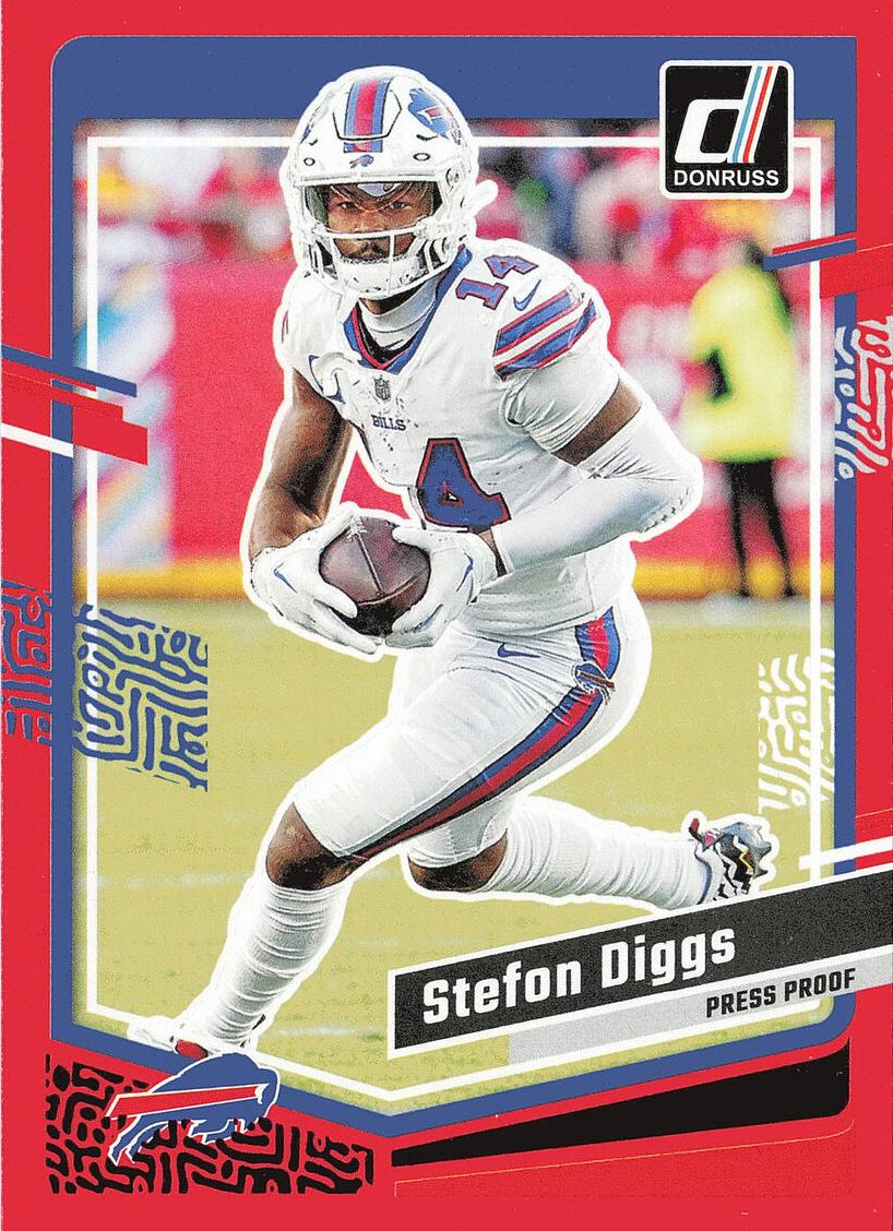 2023 Panini Donruss Football Press Proof Red Stefon Diggs #35