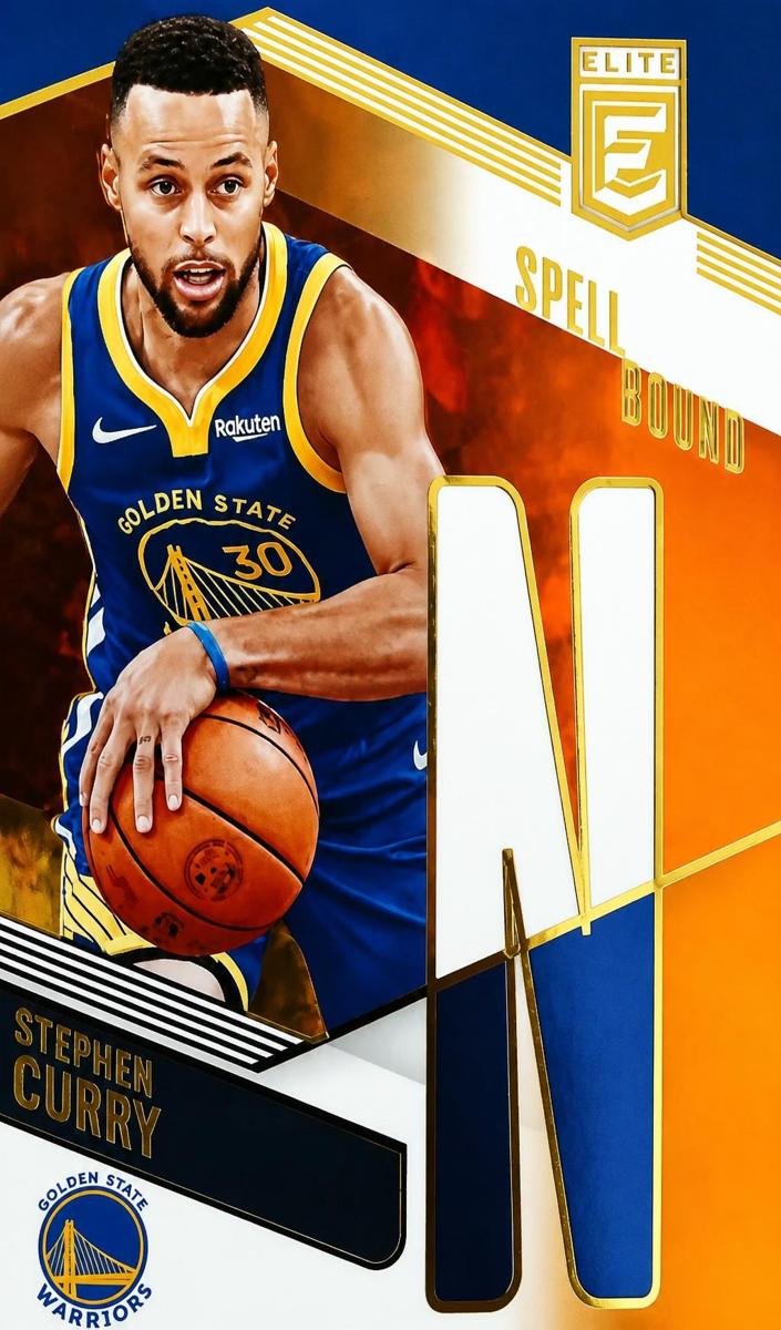 2022 Donruss Elite Basketball Orange Die Cut Stephen Curry #40 PSA 9
