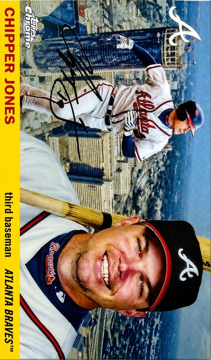 2025 Topps Chrome Platinum Baseball Chipper Jones #55CV-9