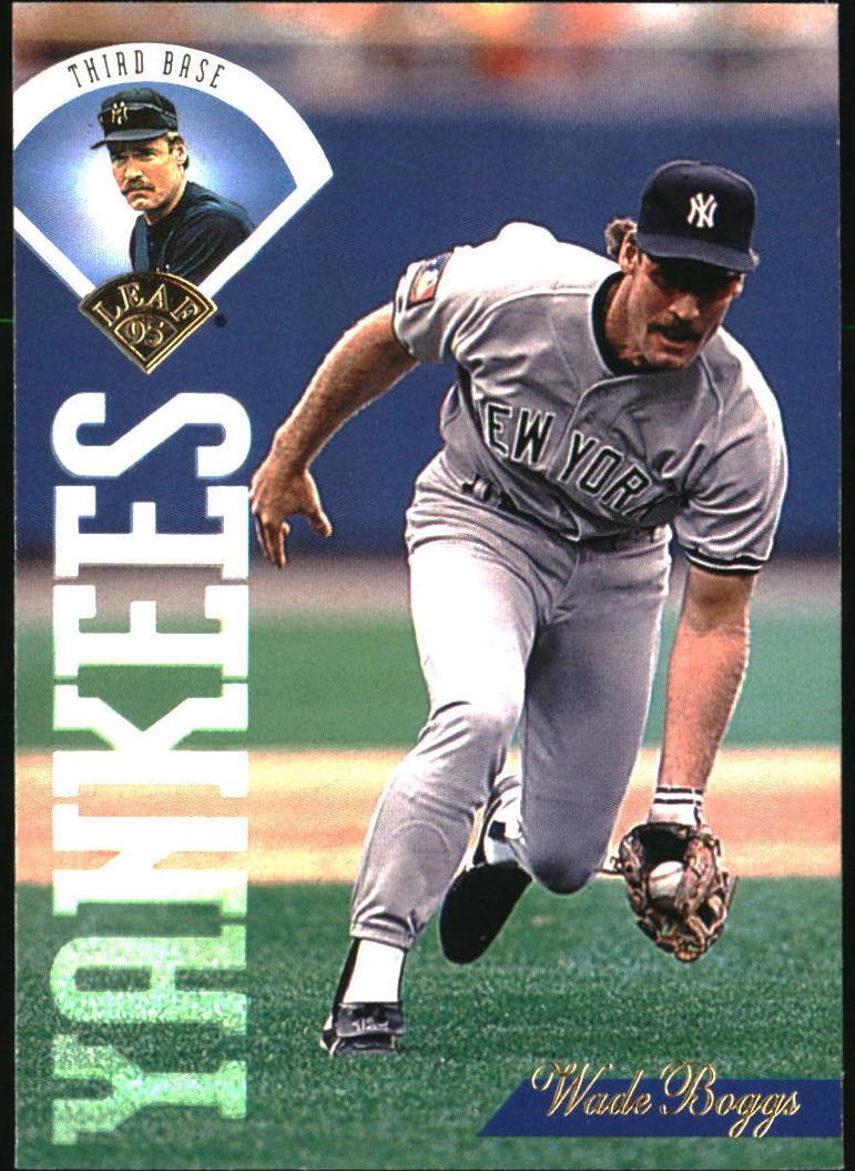 1995 Leaf Baseball Wade Boggs #40 BGS 9