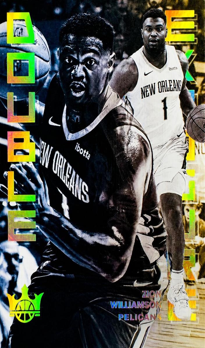 2024 Panini Court Kings Basketball Burgundy Zion Williamson #21