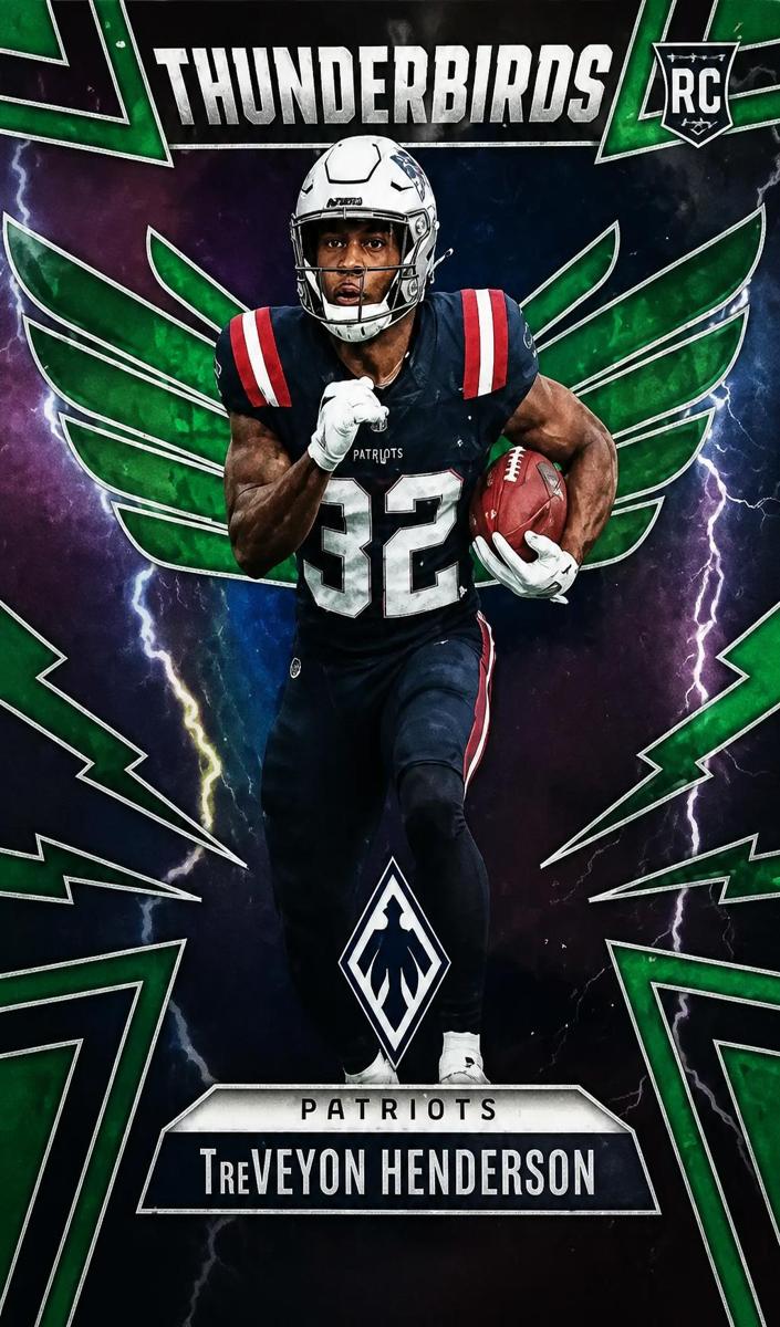2025 Panini Phoenix Football Green TreVeyon Henderson #36