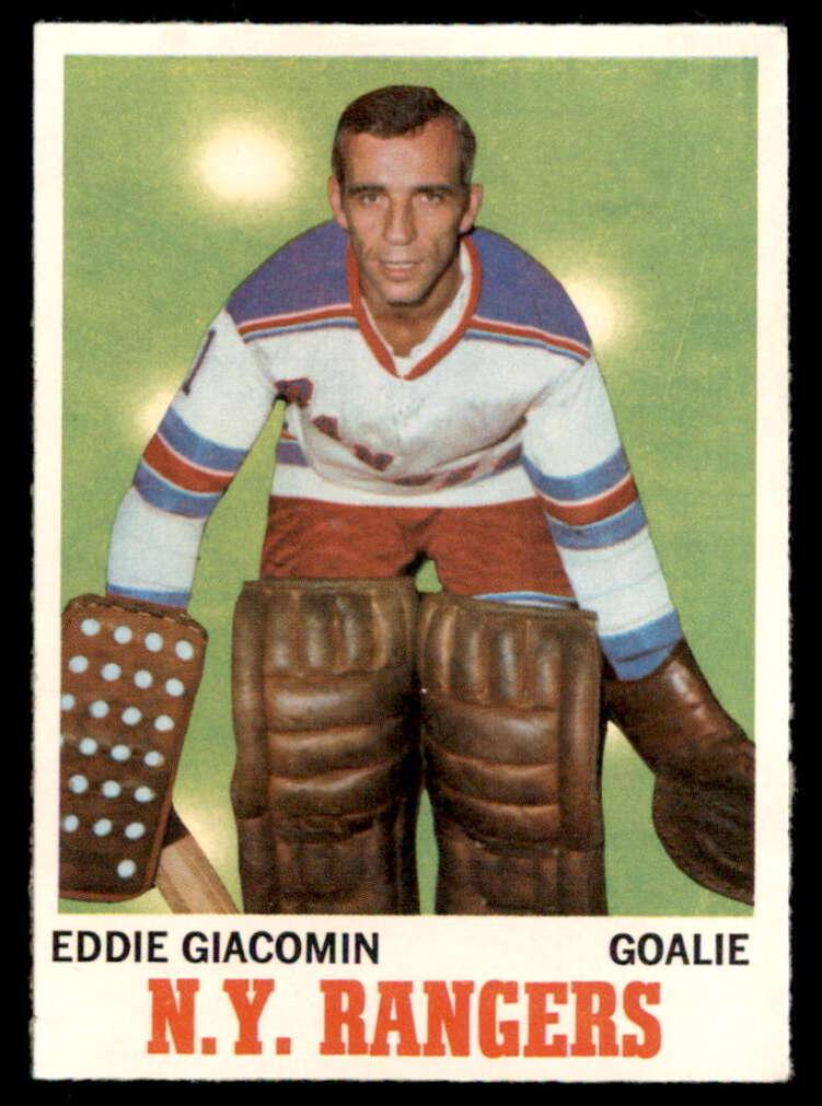 1970 O-Pee-Chee Hockey Ed Giacomin #68