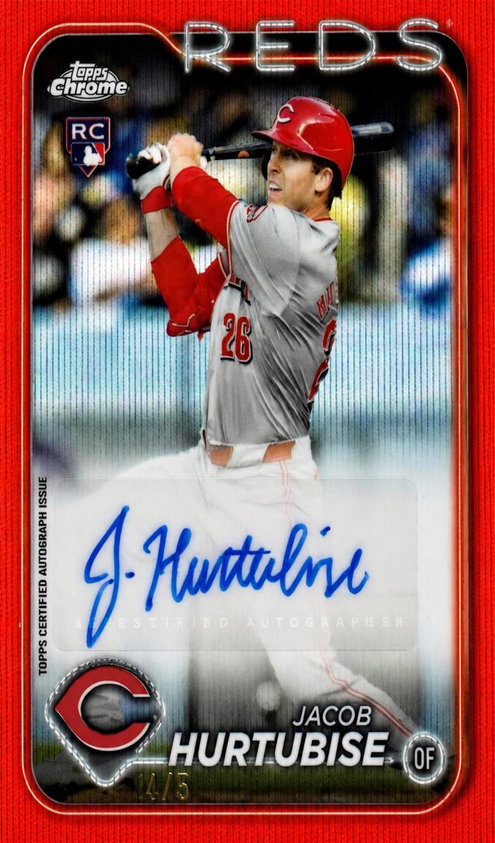 2024 Topps Chrome Update Baseball Red Wave Jacob Hurtubise #AC-JHU