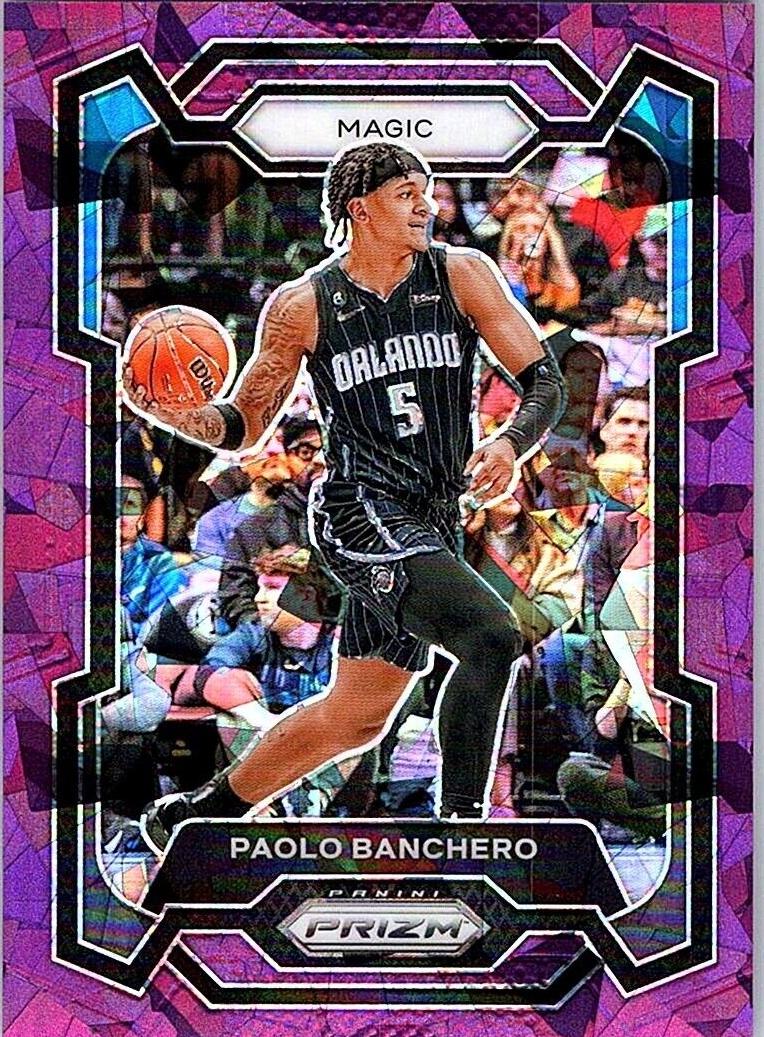 2023 Panini Prizm Basketball Purple Ice Paolo Banchero #100