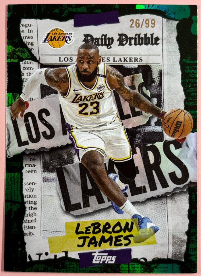 2025 Topps Basketball Green Rainbow LeBron James #DD-1