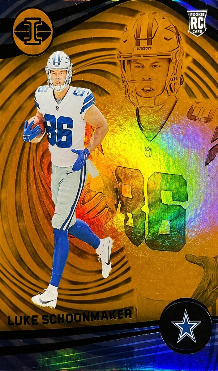 2023 Panini Illusions Football Trophy Collection Orange Luke Schoonmaker #30