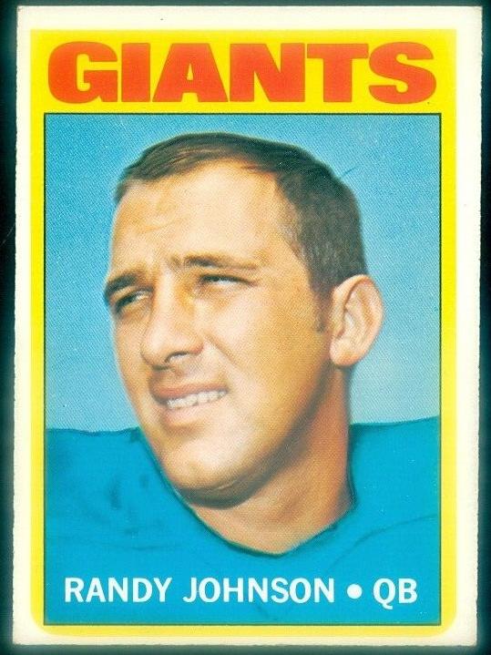 1972 Topps Football Randy Johnson #325 PSA 8