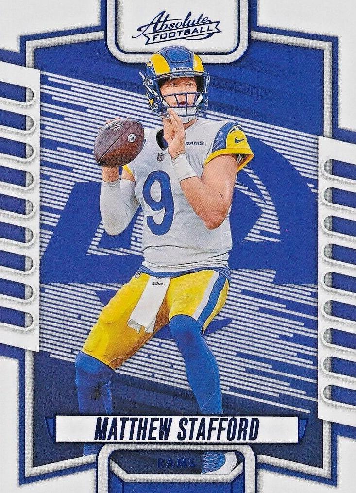 2023 Panini Absolute Football Blue Matthew Stafford #19