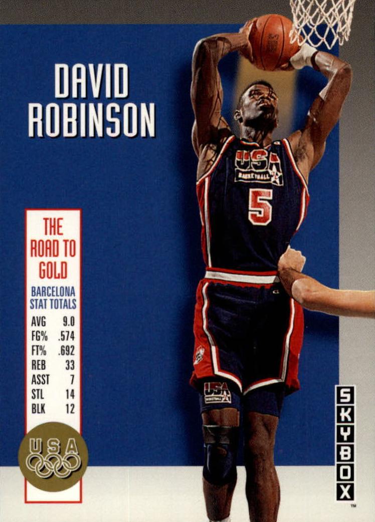 1992 Skybox Basketball David Robinson #USA10