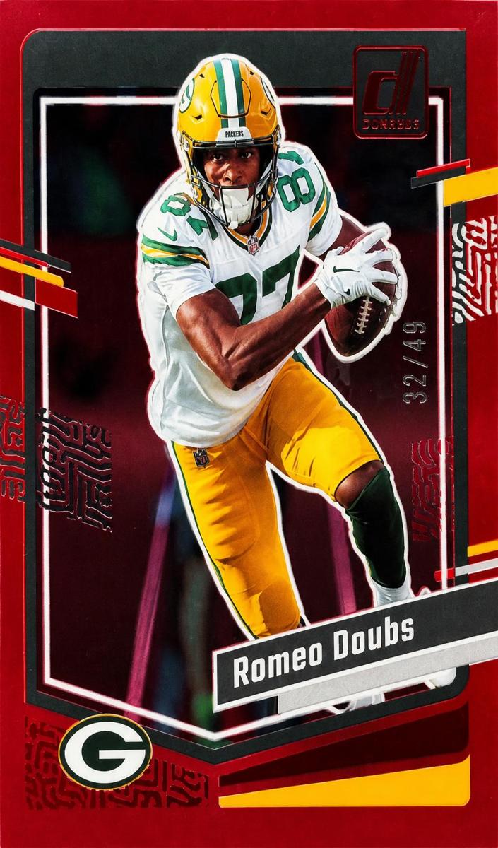 2023 Panini Clearly Donruss Football Red Romeo Doubs #20