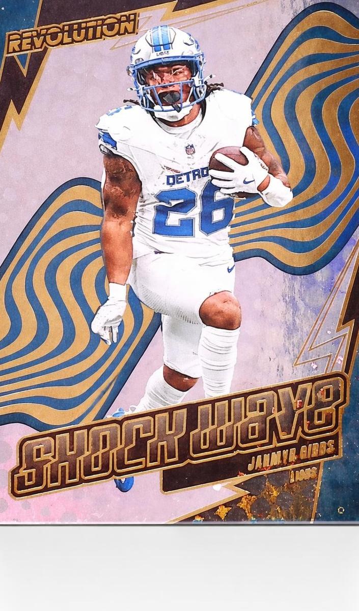 2025 Panini Revolution Football Jahmyr Gibbs #19 CGC 9
