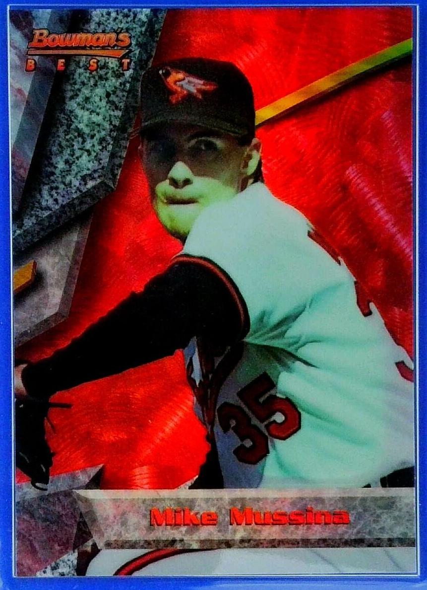 1994 Bowman's Best Baseball Refractor Mike Mussina #R54 PSA 8