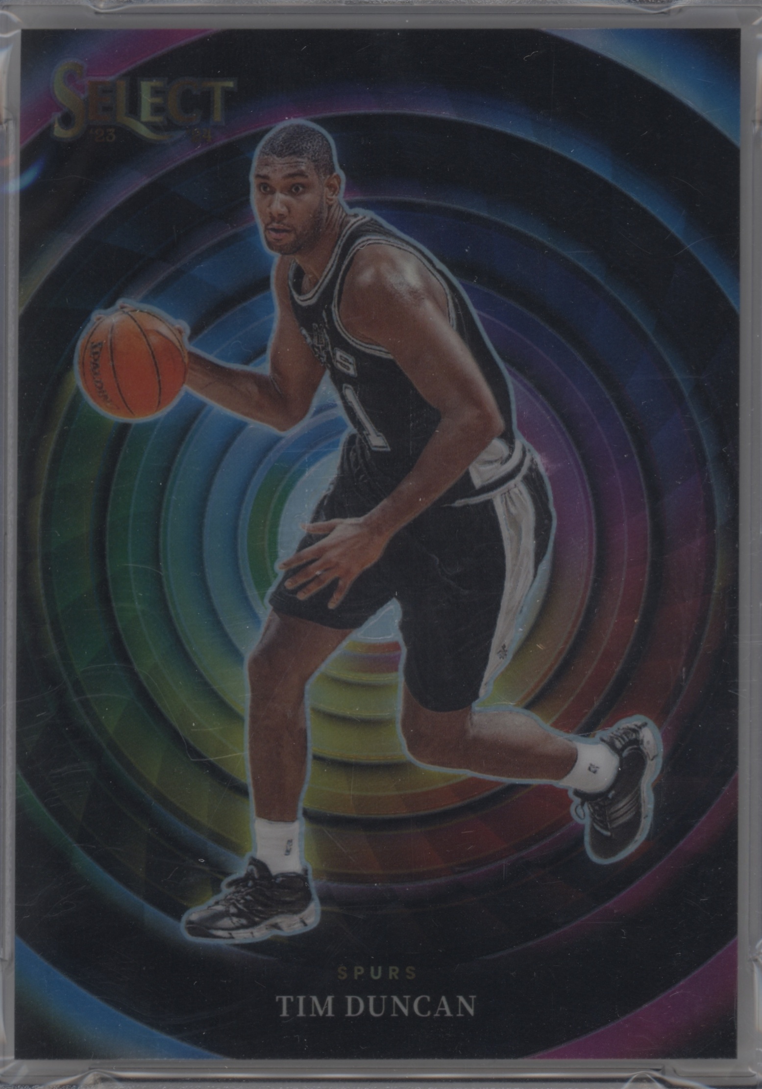 2023 Panini Select Basketball Tim Duncan #8 PSA 9