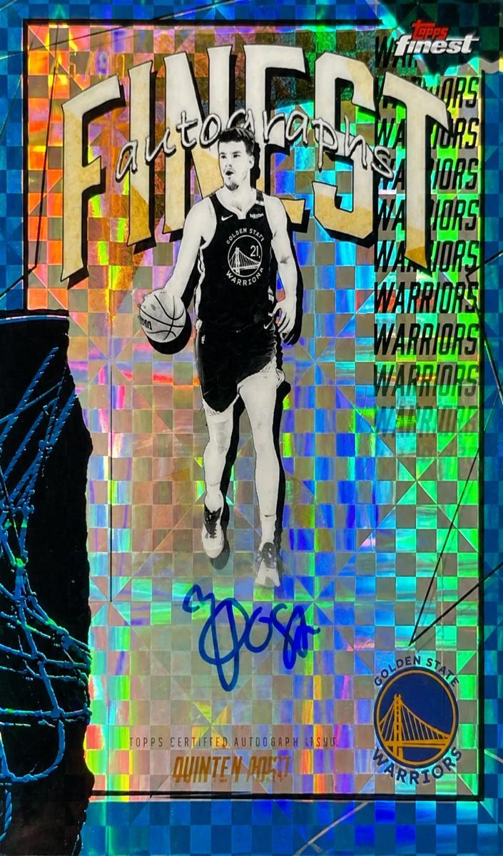 2025 Topps Finest Basketball Blue X-Fractor Quinten Post #FAU-QP