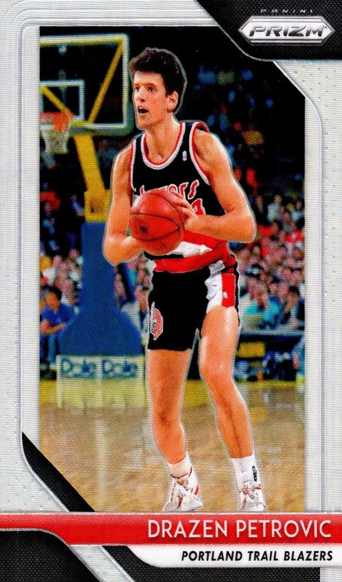 2018 Panini Prizm Basketball Prizms Silver Drazen Petrovic #275