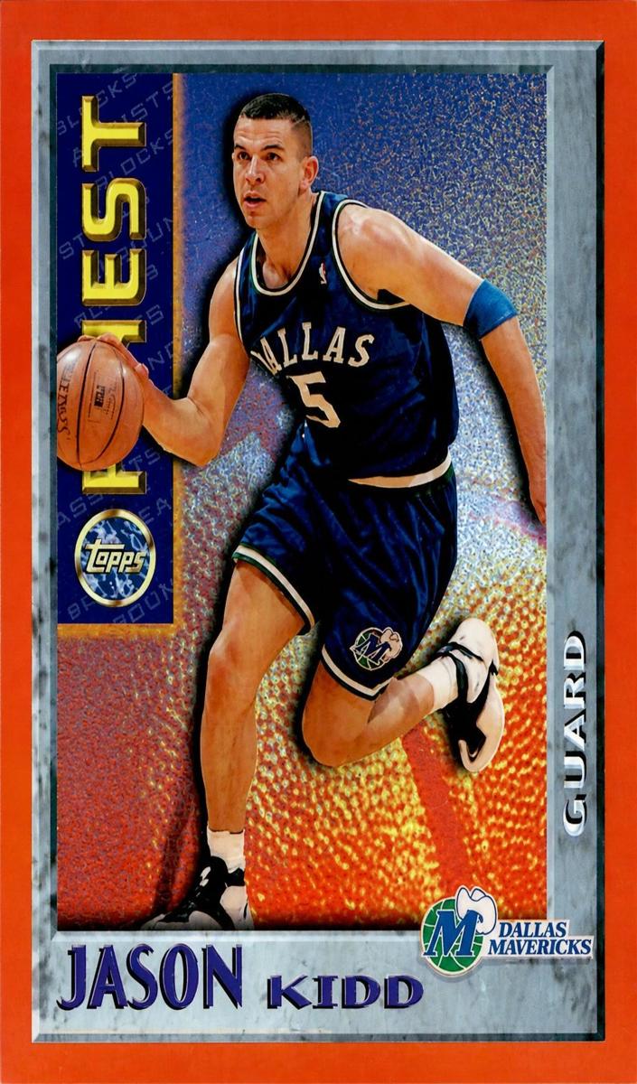 1995 Topps Finest Basketball Bordered Refractor Jason Kidd #M9 PSA 10