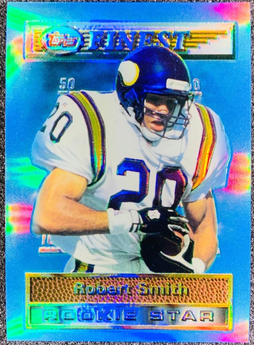 1994 Topps Finest Football Refractor Robert Smith #112 PSA 8
