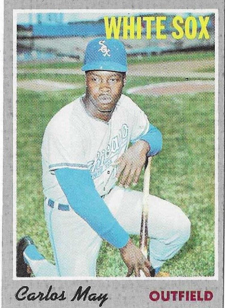 1970 Topps Baseball Carlos May #18 PSA 8.5