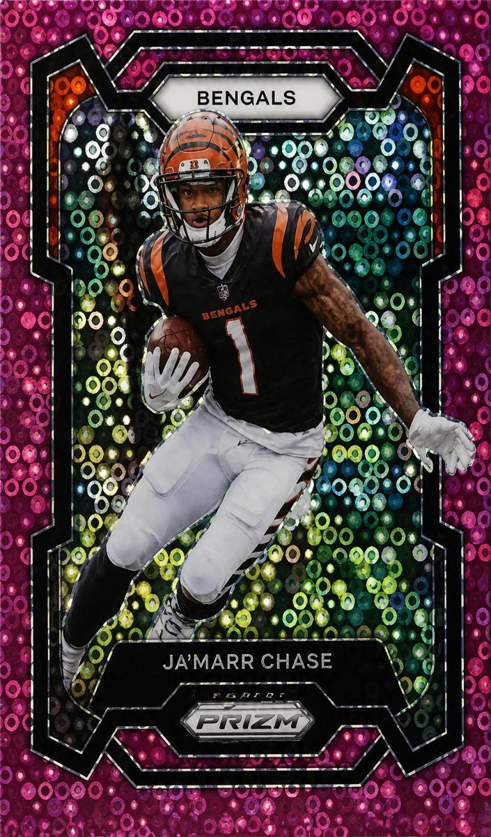 2023 Panini Prizm Football No Huddle Pink Ja'Marr Chase #56 PSA 10