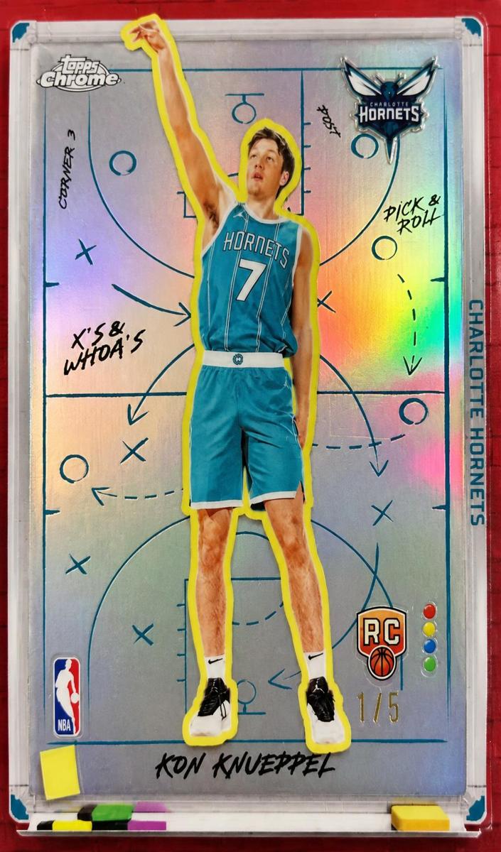 2025 Topps Chrome Basketball Red Refractor Kon Knueppel #XW-10
