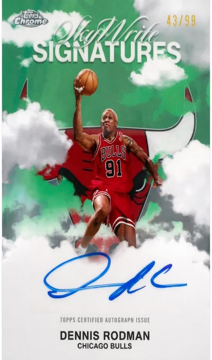 2025 Topps Chrome Basketball Green Refractor Dennis Rodman #SWS-DRM