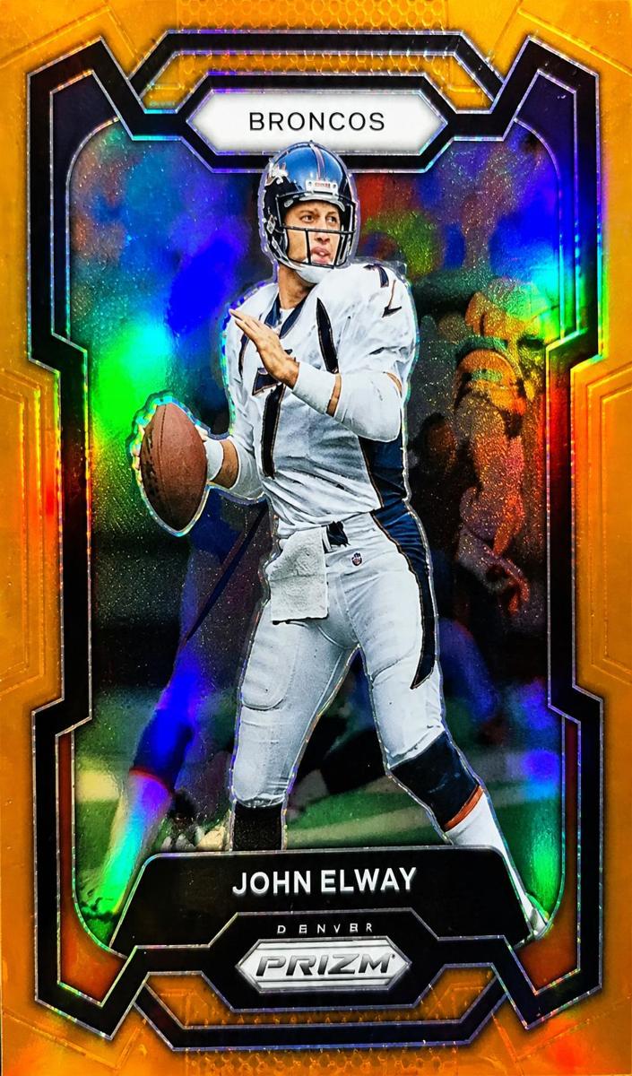 2023 Panini Prizm Football Orange John Elway #89 PSA 10