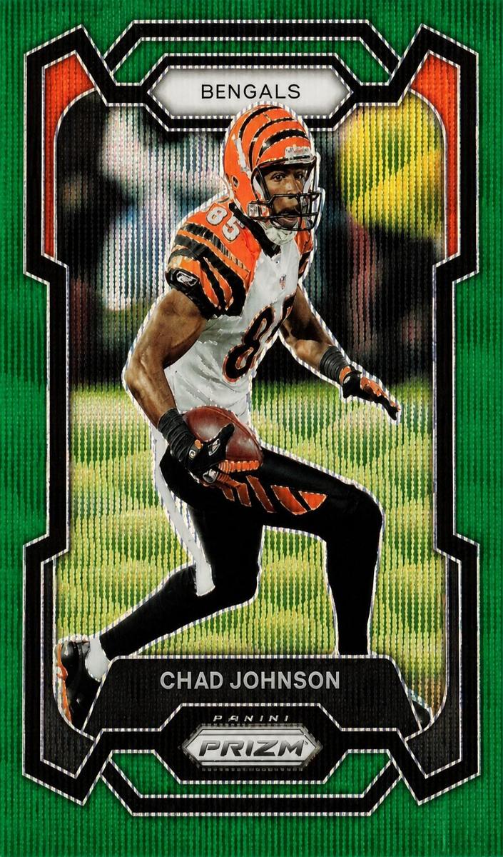 2023 Panini Prizm Football Green Wave Chad Johnson #55 PSA 10