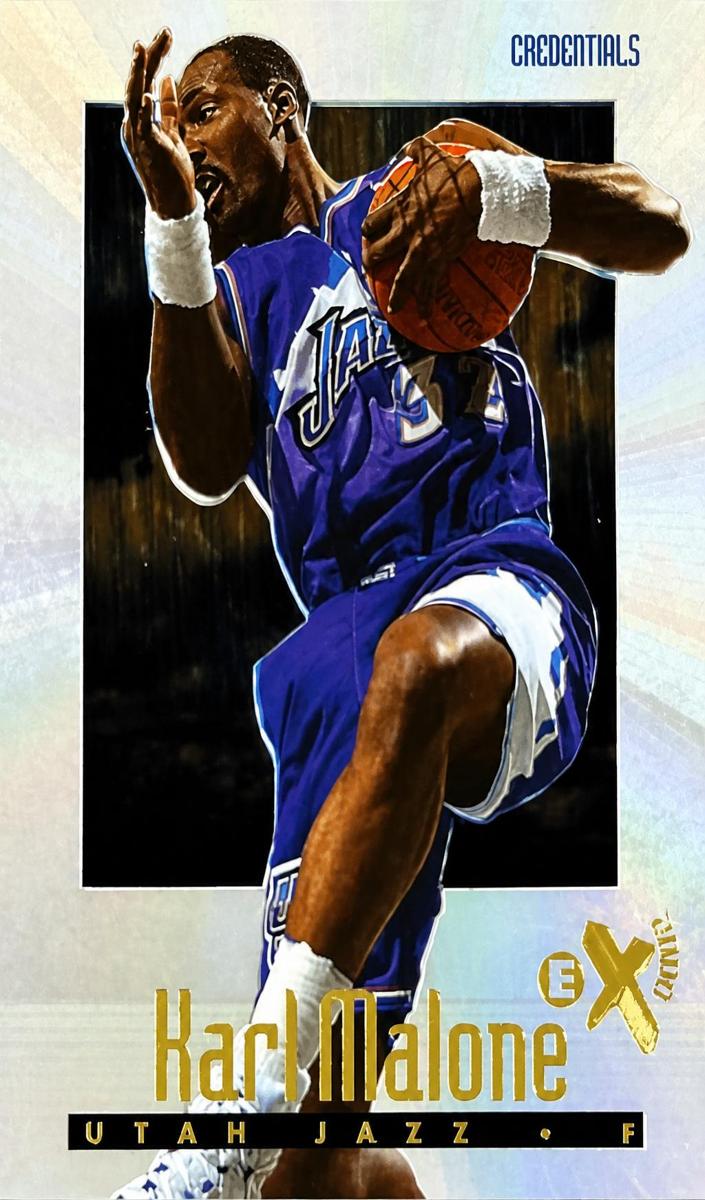 1996 Skybox E-X2000 Basketball Karl Malone #74 PSA 9
