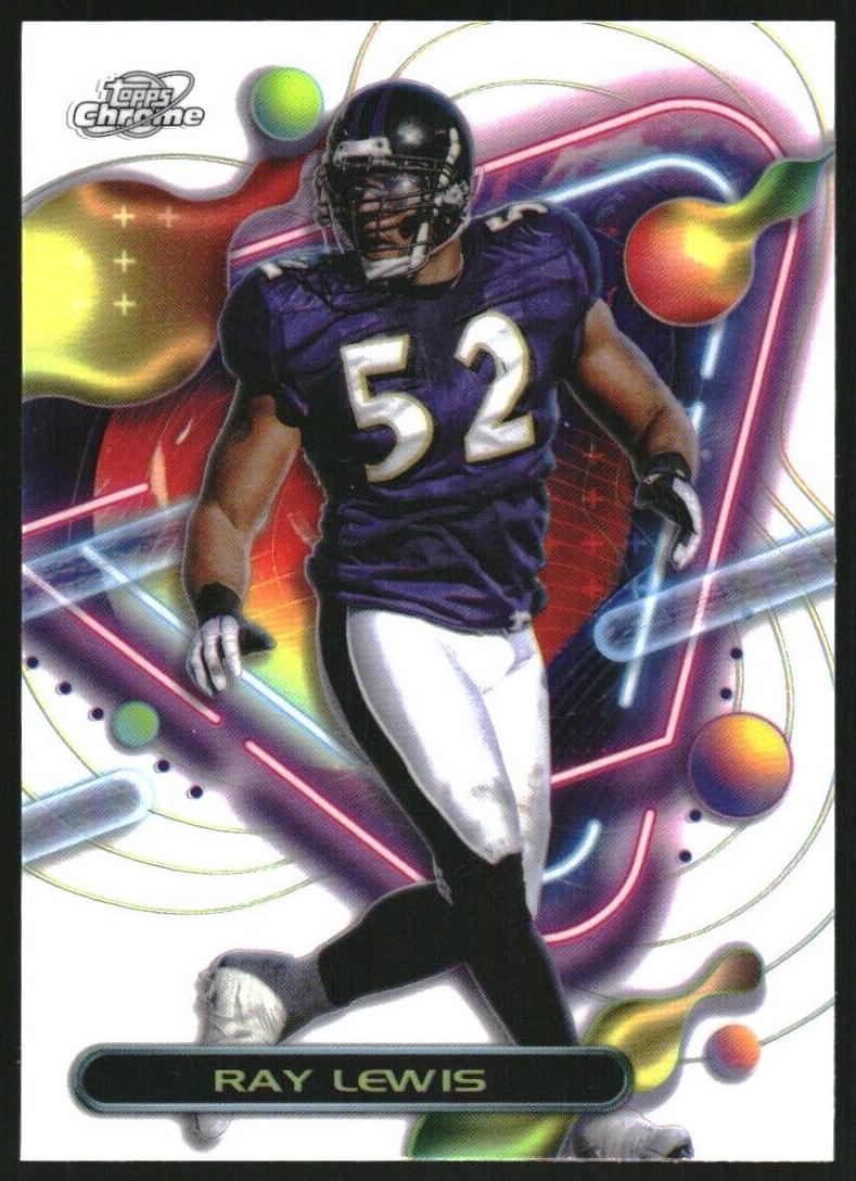 2023 Topps Composite Football White Hole Refractor Ray Lewis #258 PSA 10
