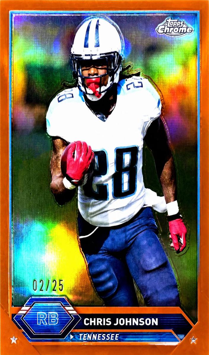 2023 Topps Composite Football Orange Refractor Chris Johnson #37