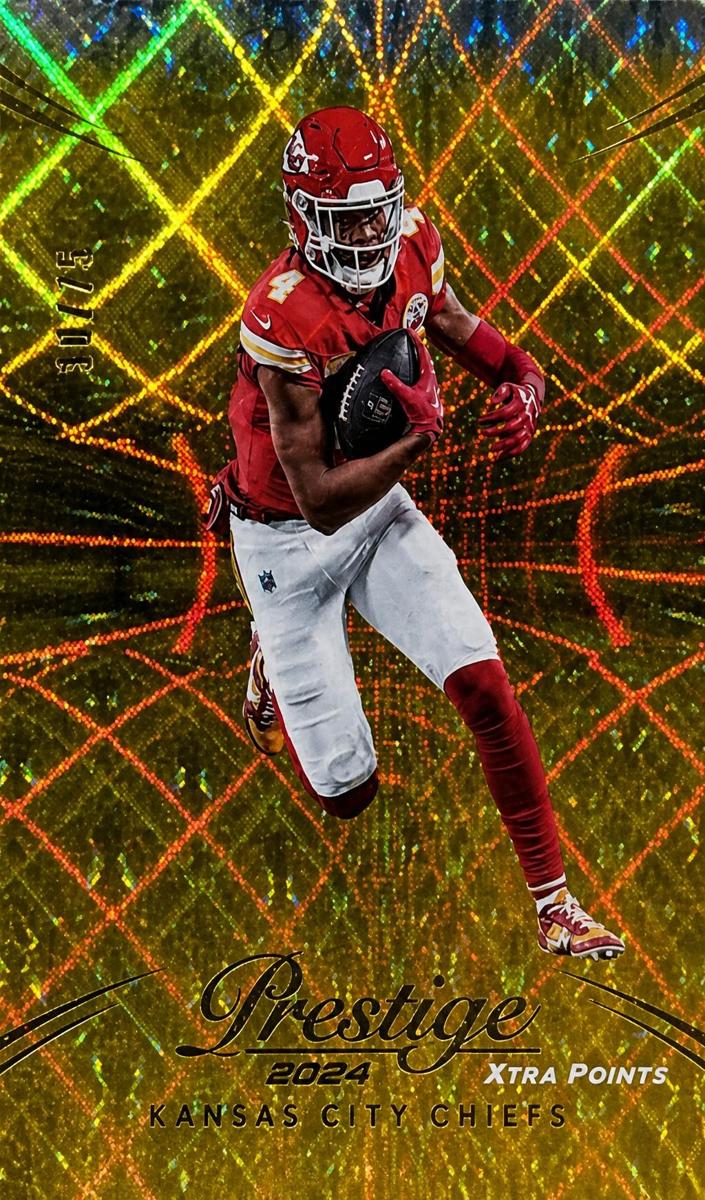 2024 Panini Prestige Football Gold Xtra Points Rashee Rice #146 PSA 9