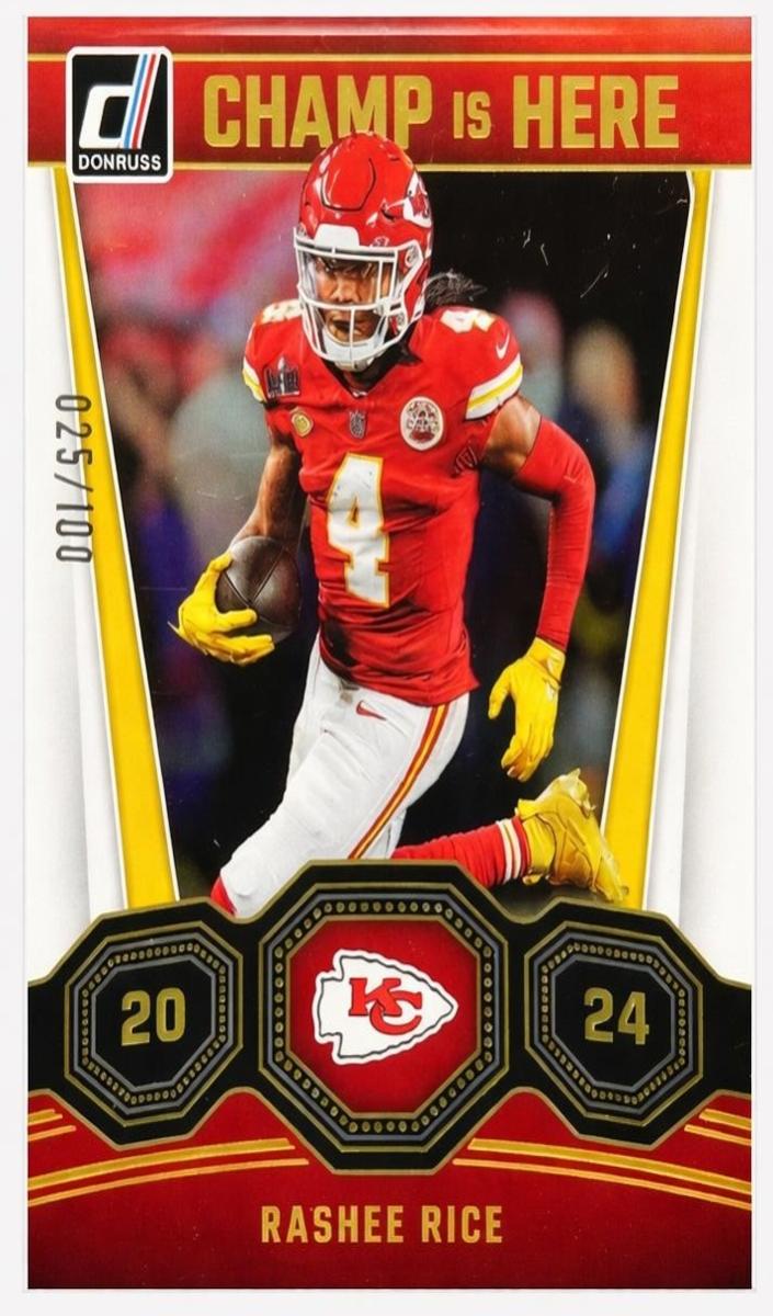 2024 Panini Donruss Football Holo Rashee Rice #4 PSA 7