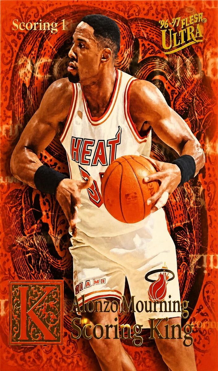 1996 Fleer Ultra Basketball Alonzo Mourning #14