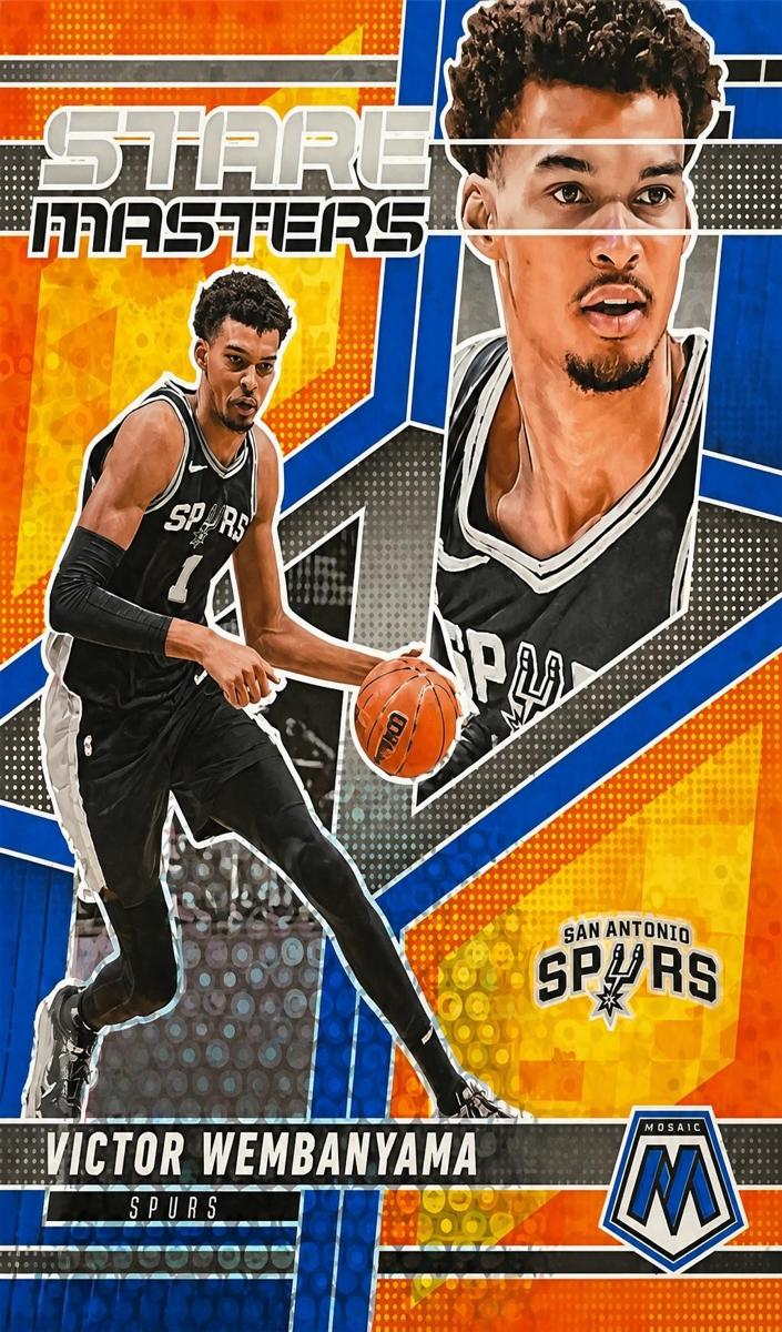 2024 Panini Mosaic Basketball Fast Break Blue Victor Wembanyama #15