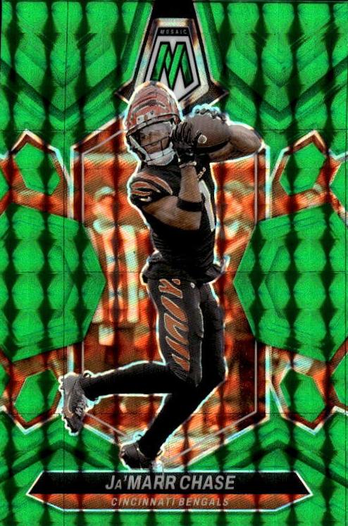 2024 Panini Mosaic Football Green Ja'Marr Chase #45