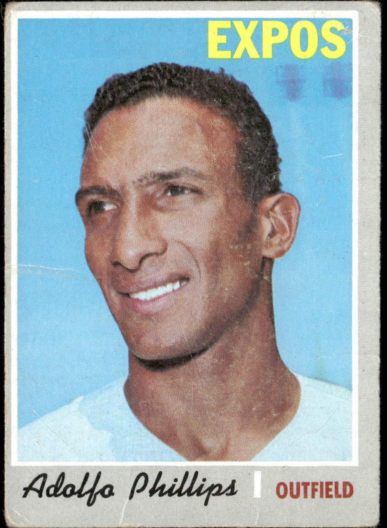 1970 Topps Baseball Adolfo Phillips #666 PSA 7