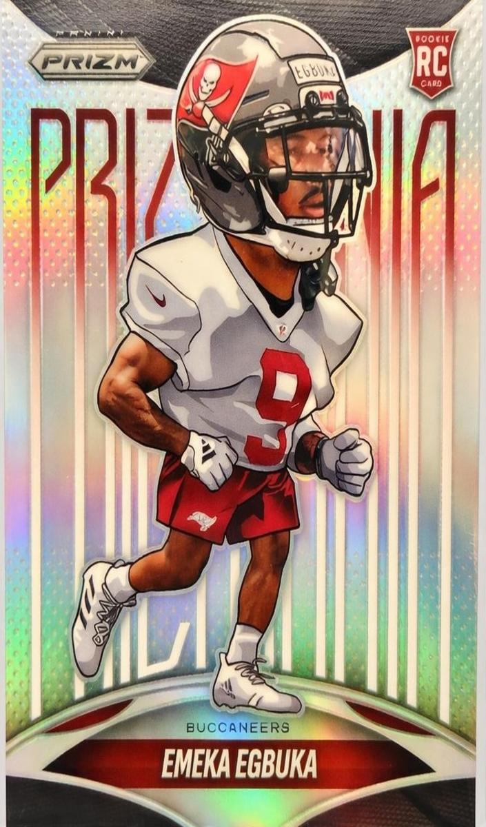 2025 Panini Prizm Football Emeka Egbuka #28 PSA 9