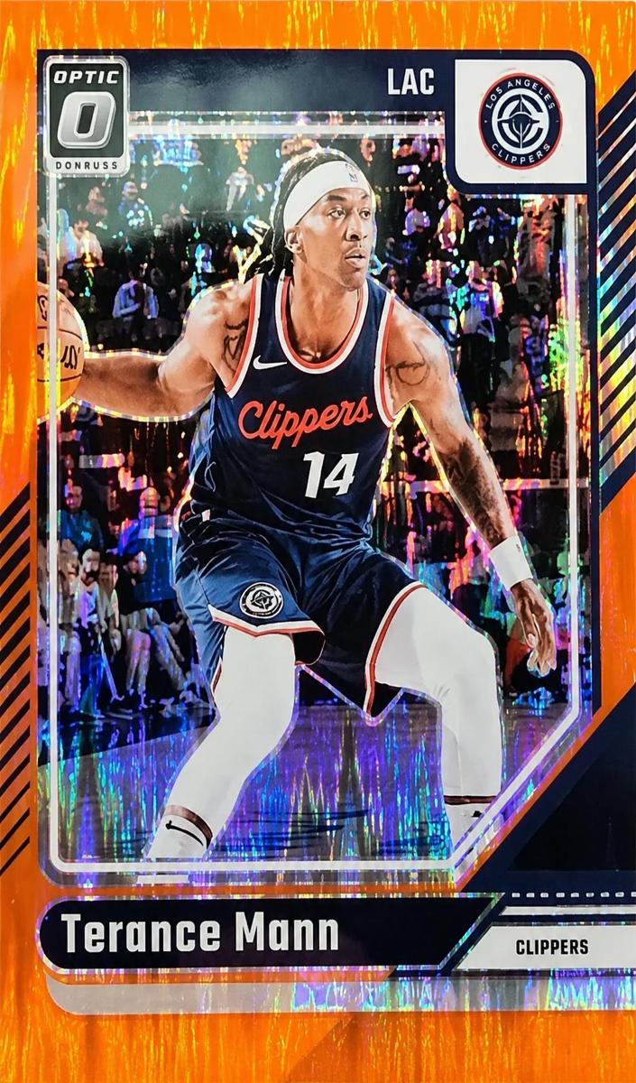 2024 Donruss Optic Basketball Orange Shock Terance Mann #156