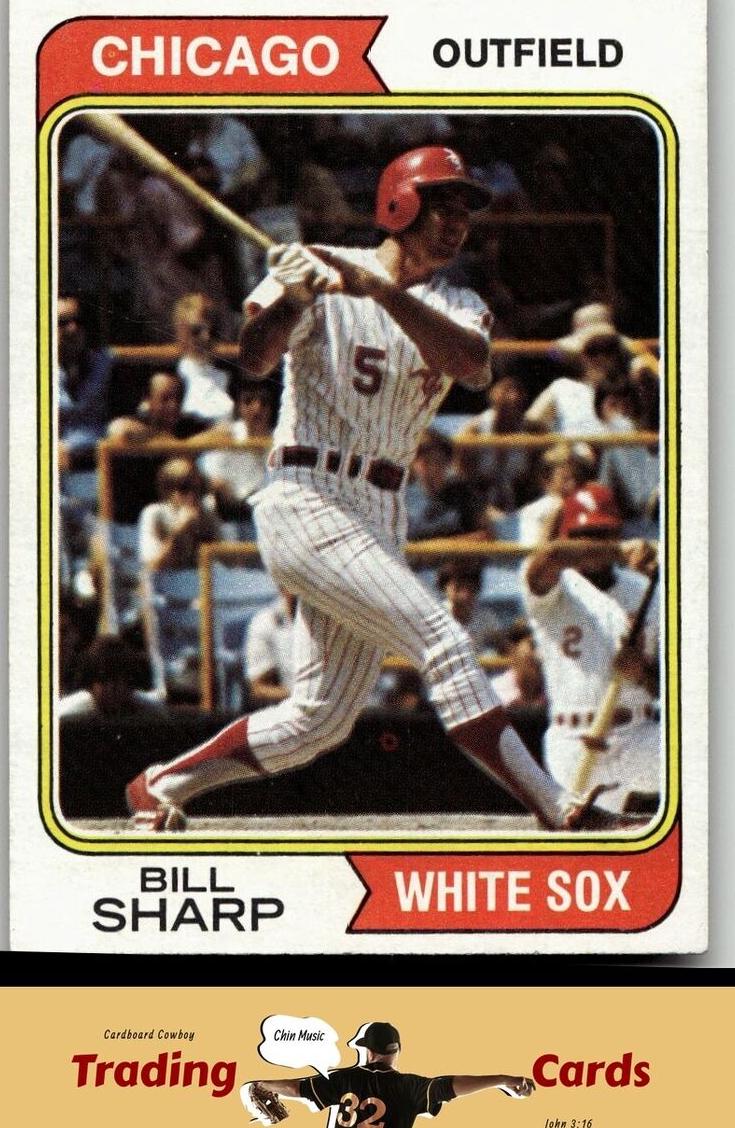 1974 Topps Baseball Bill Sharp #519 PSA 9